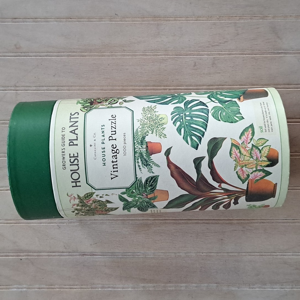 NEW Vintage Puzzle Botanical Cavallini & Co House Plants 1000 Piece Boho